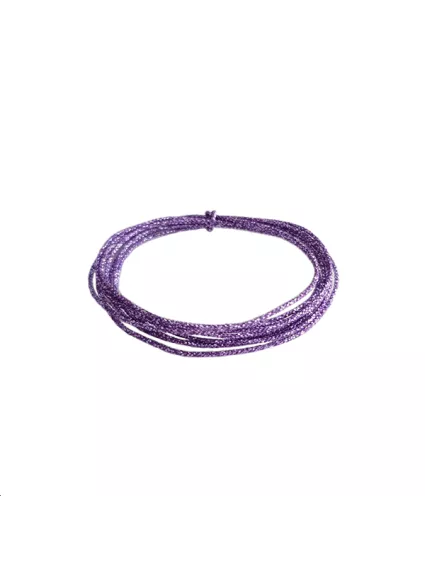 Cordon soie japonaise 0.5mm violet  Cordon de soie japonaise- 1