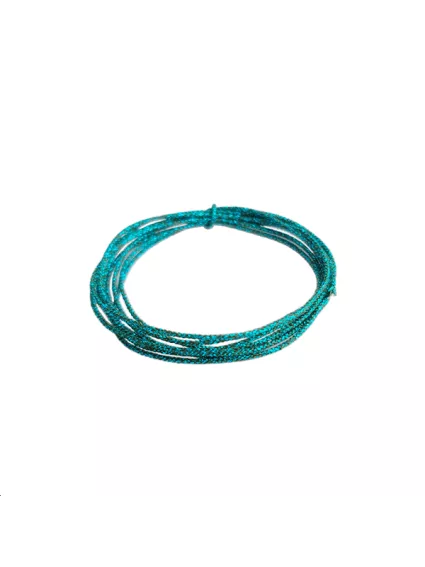 Cordon soie japonaise 0.5mm turquoise  Cordon de soie japonaise- 1