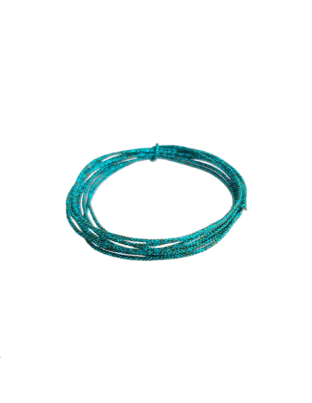 Cordon soie japonaise 0.5mm turquoise  Cordon de soie japonaise- 1 Cordon soie japonaise 0.5mm turquoise  Cordon de soie japonaise- 1