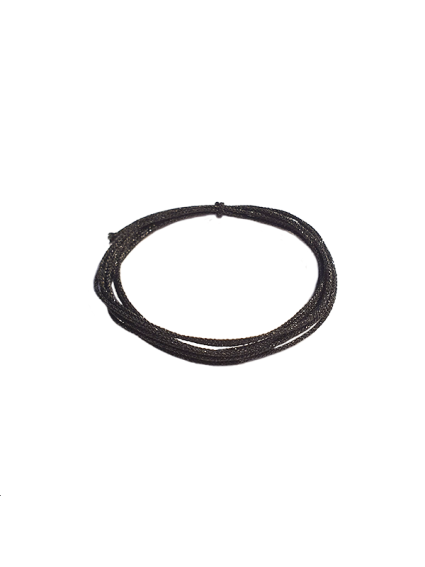 Cordon soie japonaise 0.5mm noir  Cordon de soie japonaise- 1