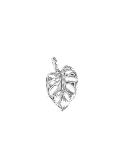 Pendentif feuille monstera 13x17mm  Pendentifs- 1