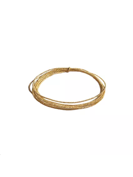 Cordon soie japonaise 0.5mm doré  Cordon de soie japonaise- 1