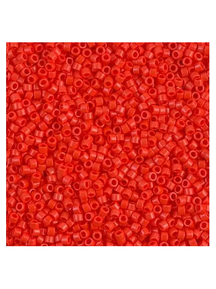 Delica Miyuki 11/0 Op Vermillion  Delica Miyuki 11/0- 1