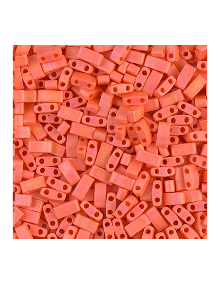 Half Tila Miyuki Matte Op Orange AB  Half Tila Miyuki- 1 Half Tila Miyuki Matte Op Orange AB  Half Tila Miyuki- 1