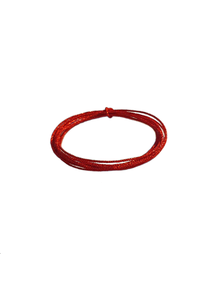 Cordon soie japonaise 0.5mm rouge  Cordon de soie japonaise- 1