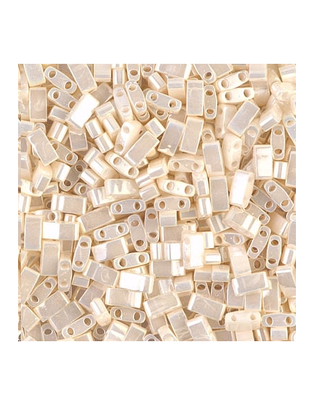 Half Tila Miyuki An Ivory Pearl  Half Tila Miyuki- 1 Half Tila Miyuki An Ivory Pearl  Half Tila Miyuki- 1