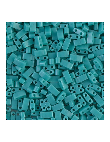 Half Tila Miyuki Op Turquoise Green  Half Tila Miyuki- 1 Half Tila Miyuki Op Turquoise Green  Half Tila Miyuki- 1