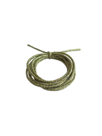 Cordon métallisé rond 2 mm vert  Cordon métallisé rond- 2 2