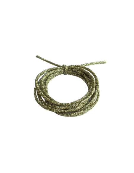 Cordon métallisé rond 2 mm vert  Cordon métallisé rond- 1