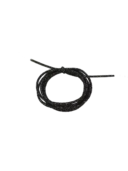 Cordon métallisé rond 2 mm noir  Cordon métallisé rond- 2 2