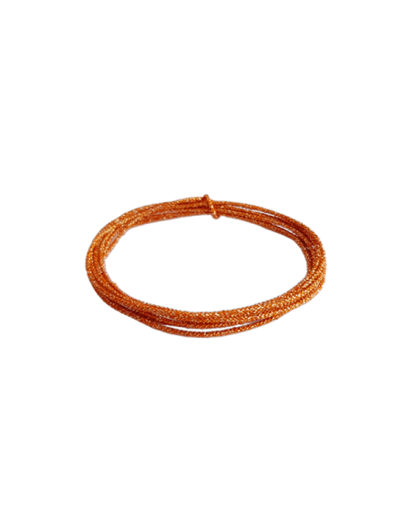 Cordon soie japonaise 0.5mm cuivre  Cordon de soie japonaise- 1 Cordon soie japonaise 0.5mm cuivre  Cordon de soie japonaise- 1