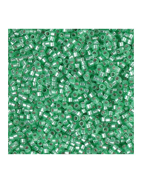 Delica Miyuki 11/0 dyed mint green  Delica Miyuki 11/0- 1 Delica Miyuki 11/0 dyed mint green  Delica Miyuki 11/0- 1