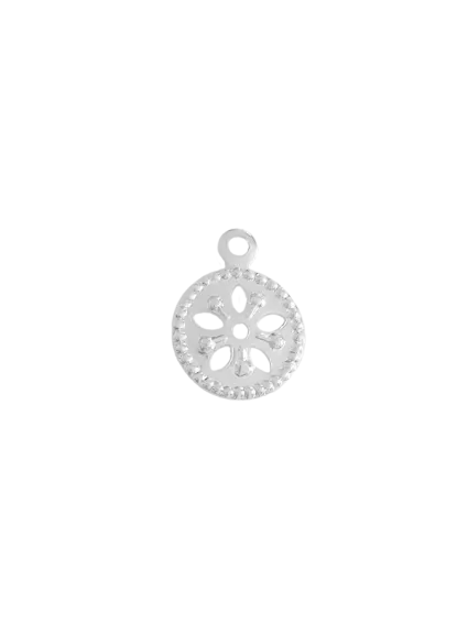 Pampille ronde 7mm 1 anneau  Pampilles- 1