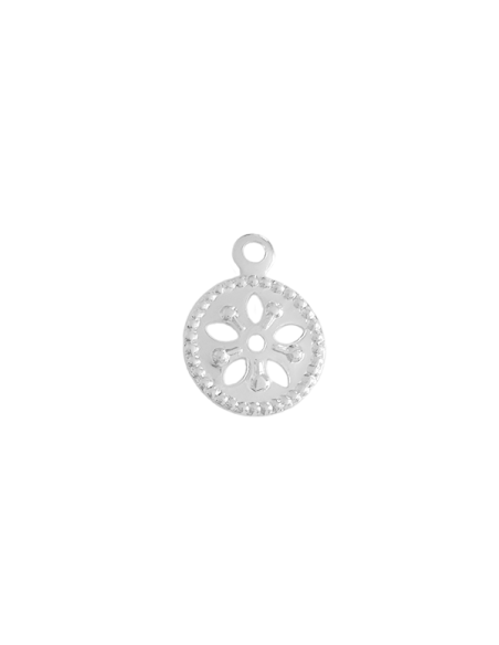 Pampille ronde 7mm 1 anneau  Pampilles- 1 Pampille ronde 7mm 1 anneau  Pampilles- 1