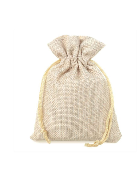 Pochon toile de jute 120 x 150mm  Pochons et emballages- 1