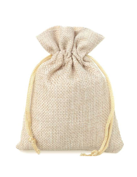 Pochon toile de jute 130x 180mm  Pochons et emballages- 1 Pochon toile de jute 130x 180mm  Pochons et emballages- 1