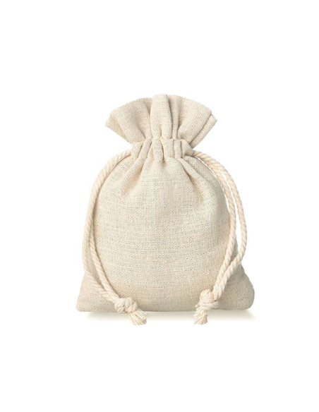 Pochon en lin 90 x 120mm  Pochons et emballages- 1 Pochon en lin 90 x 120mm  Pochons et emballages- 1