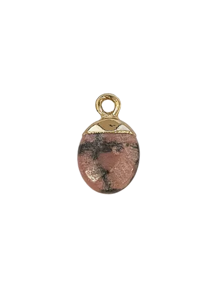 Jaspe goutte 8x11mm  Les pendentifs en pierre Fine- 1