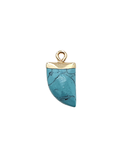 Pendentif dent Howlite 11x17mm  Les pendentifs en pierre Fine- 2