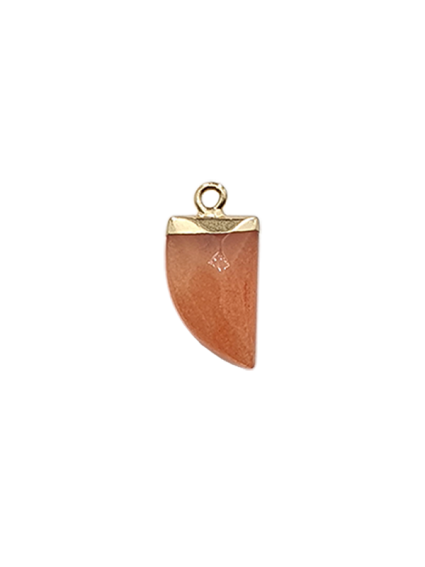 Pendentif dent  Aventurine 11x17mm  Les pendentifs en pierre Fine- 2
