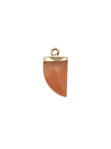 Pendentif dent  Aventurine 11x17mm  Les pendentifs en pierre Fine- 2