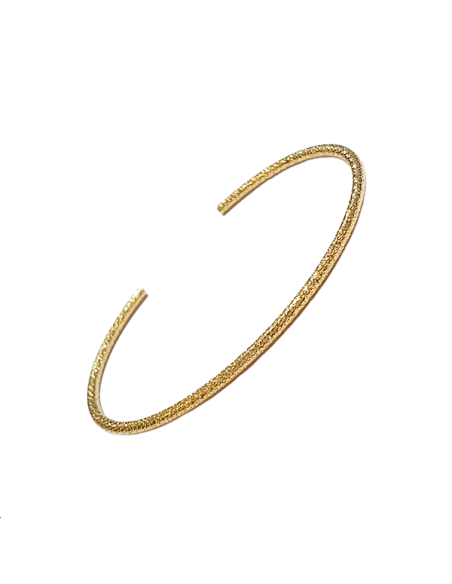 Jonc gravé piqué 20/10mm  Bracelets et manchettes- 1