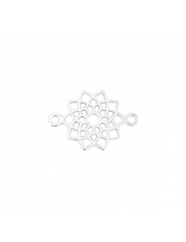 Filigrane fleur 14mm 2 anneaux Intercalaires- 1