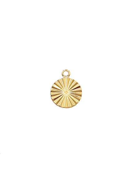 Pampille rond décor rayon 10mm