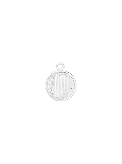 Pampille rond gravé SOUL 10,5mm