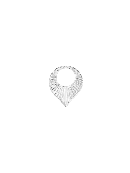 Pendentif goutte striée évidée