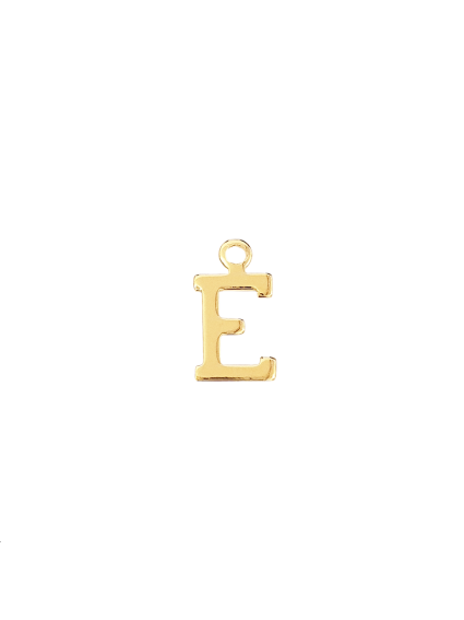 Lettre E 1 anneau doré