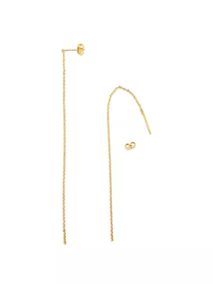 Tiges d'oreilles chaine  Boucles d'oreilles- 1