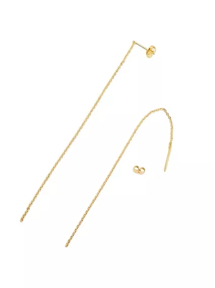 Tiges d'oreilles chaine  Boucles d'oreilles- 1 2