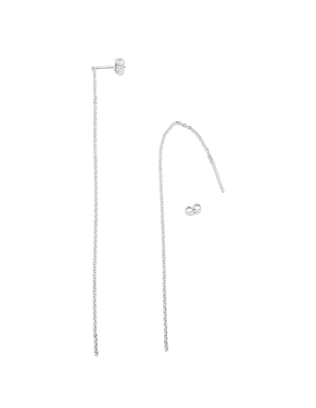 Tiges d'oreilles avec chaine  Boucles d'oreilles- 1