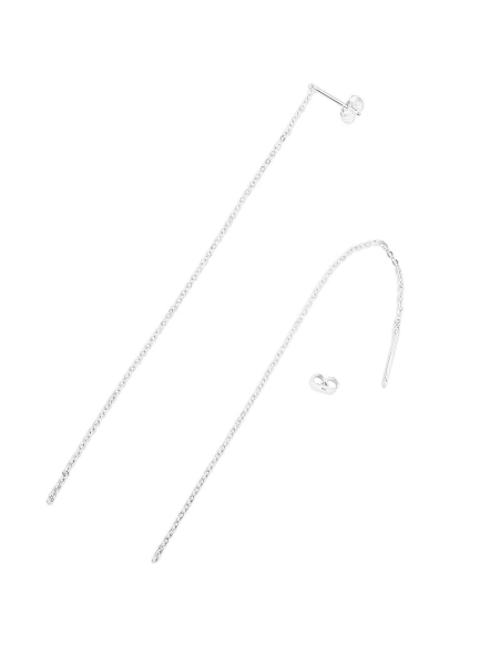 Tiges d'oreilles avec chaine  Boucles d'oreilles- 2