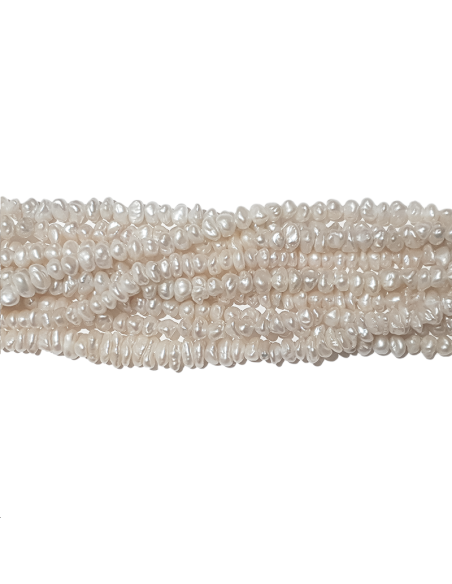 Perles de culture keshi 6-7mm  Les rangs de perle de culture- 1 Perles de culture keshi 6-7mm  Les rangs de perle de culture- 1