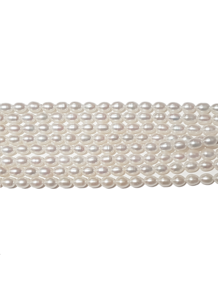 Perles de culture grain de riz 7,5-8mm  Les rangs de perle de culture- 1