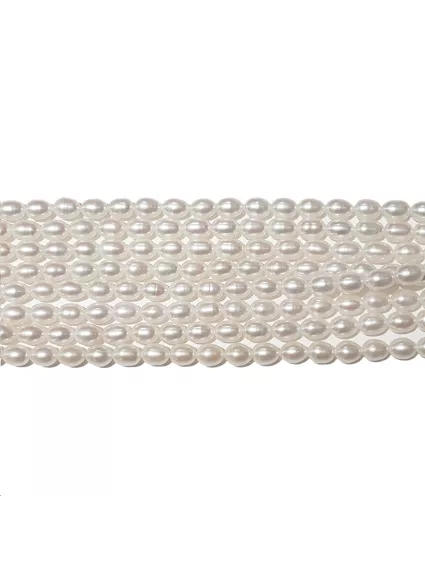 Perles de culture grain de riz 7,5-8mm  Les rangs de perle de culture- 1