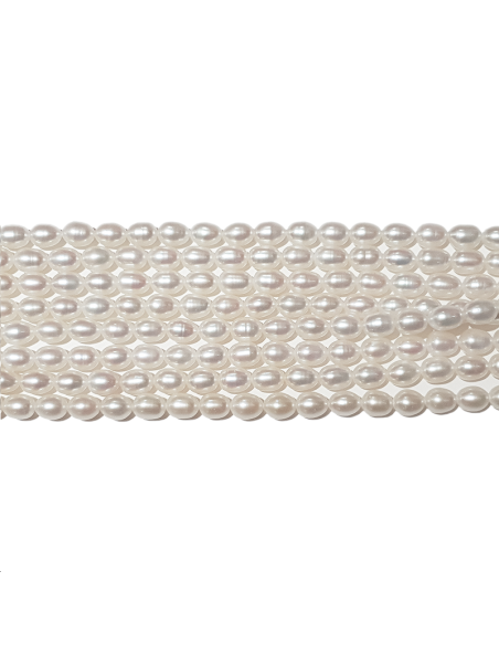 Perles de culture grain de riz 7,5-8mm  Les rangs de perle de culture- 1