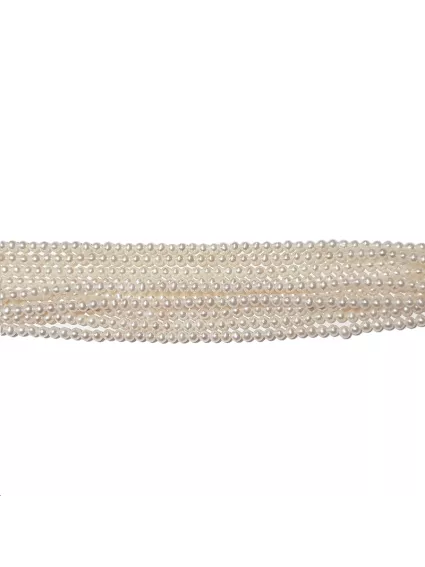 Perles de culture potato 3,5-4mm  Les rangs de perle de culture- 1