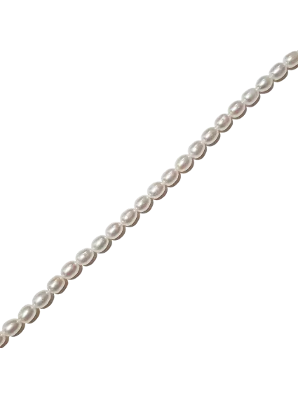 Perles de culture grain de riz 7,5-8mm  Les rangs de perle de culture- 1 2