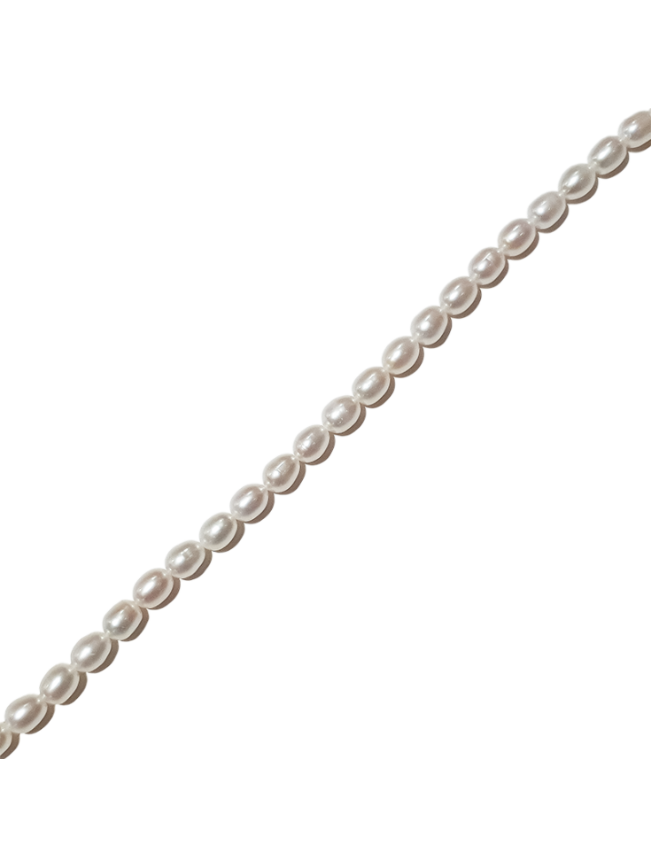 Perles de culture grain de riz 7,5-8mm  Les rangs de perle de culture- 2