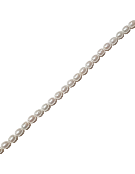 Perles de culture grain de riz 7,5-8mm  Les rangs de perle de culture- 2