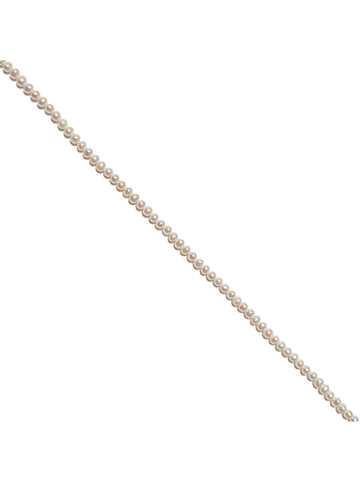 Perles de culture potato 3,5-4mm  Les rangs de perle de culture- 2