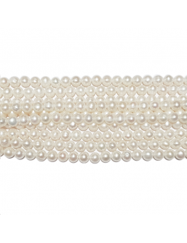 Perles de culture potato 7-8mm grade A Les rangs de perle de culture- 1
