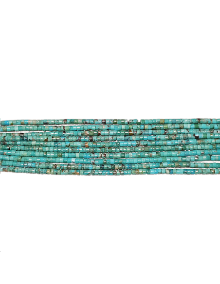 Turquoise Heishi 3mm bleue verte  Heishi et donuts- 1