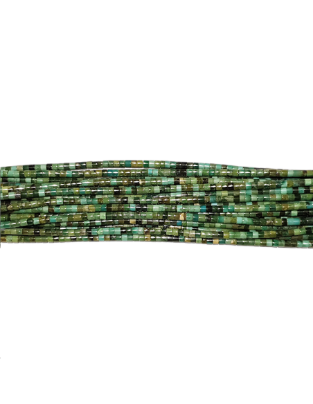 Turquoise Heishi 3mm verte  Heishi et donuts- 1