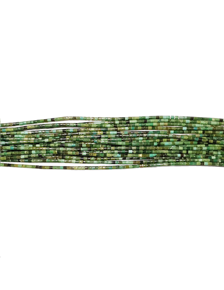 Turquoise Heishi 2mm verte  Heishi et donuts- 1