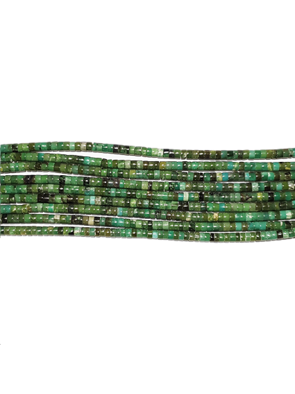 Turquoise Heishi 4mm verte  Heishi et donuts- 1