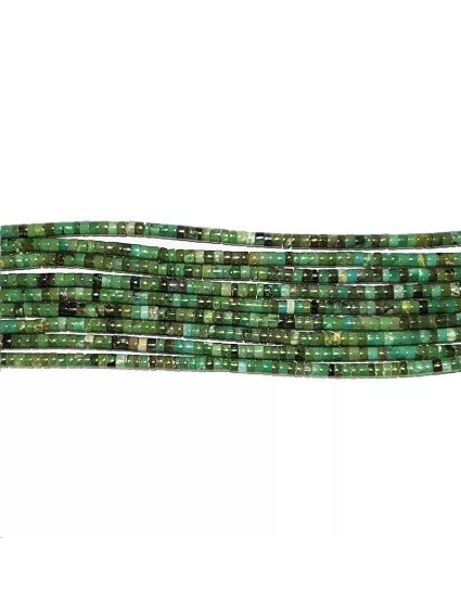 Turquoise Heishi 4mm verte  Heishi et donuts- 1
